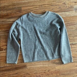 Zara Brown and Gray Women's Sweater Size S